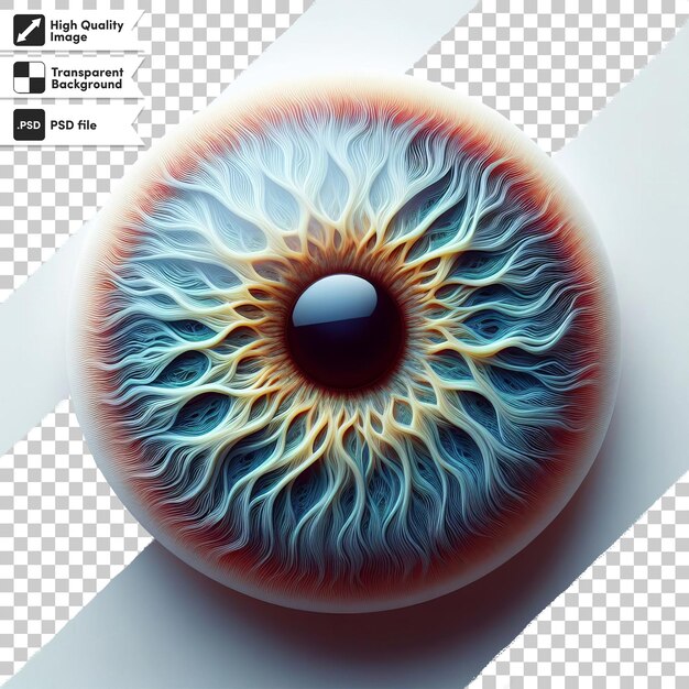 PSD una imagen de un ojo que tiene un ojo azul