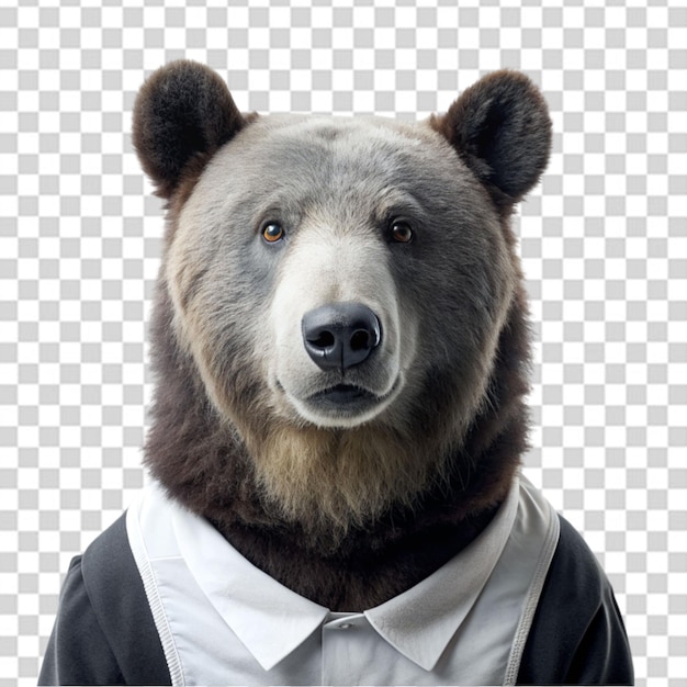 PSD una imagen de un oso con un fondo transparente