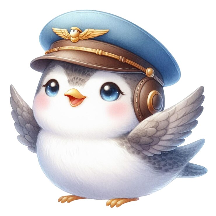 PSD una imagen de un pájaro con alas que dice "piloto"