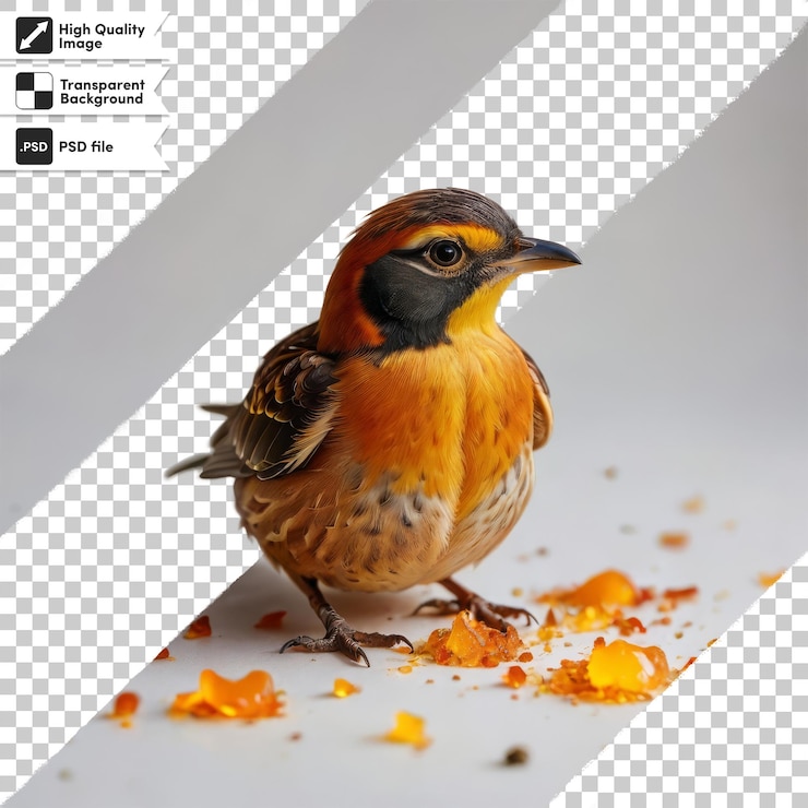 PSD una imagen de un pájaro con una etiqueta que dice pájaro