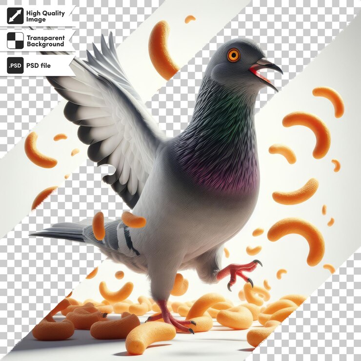 PSD una imagen de una paloma con la palabra la palabra en ella
