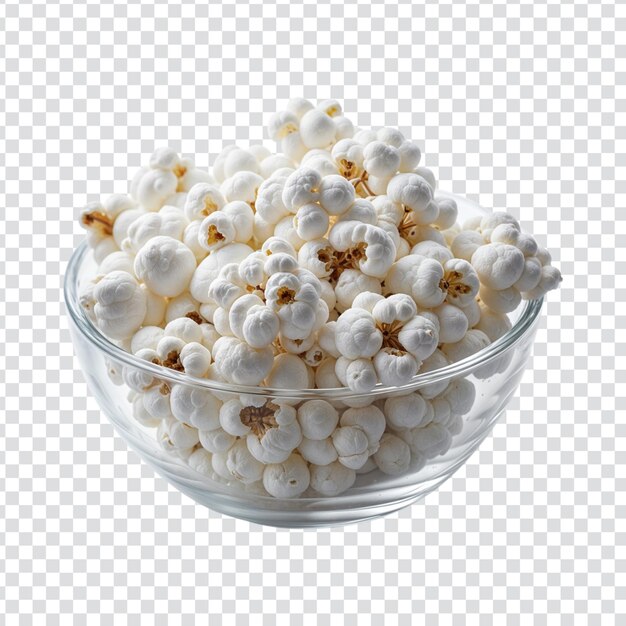 Imagen de palomitas de maíz aislada con fondo transparente