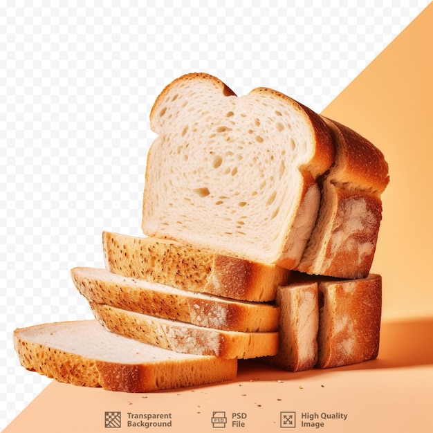 Una imagen de pan en rebanadas con una imagen de una foto de una tostadora.