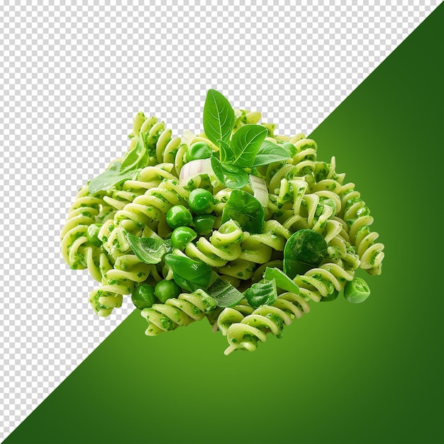 PSD una imagen de una pasta verde con un fondo verde
