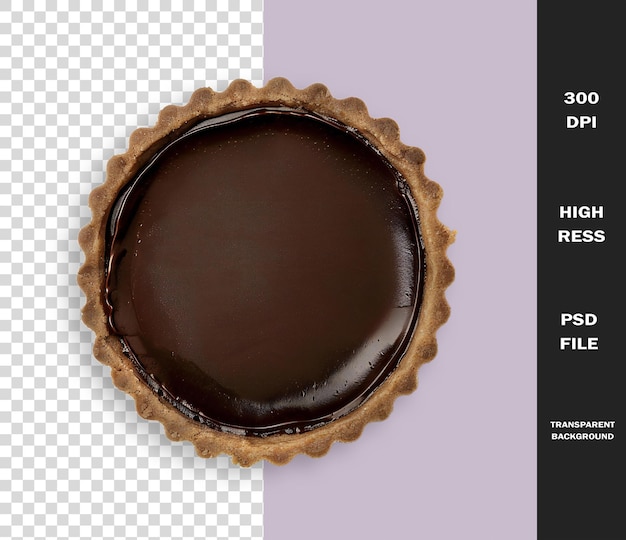 Una imagen de un pastel de chocolate con una imagen de una tarta de chocolate en el medio