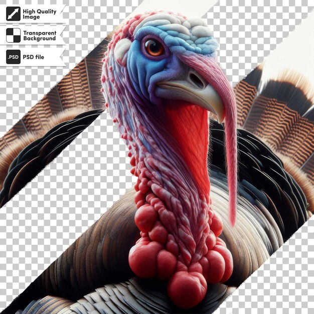 PSD una imagen de un pavo con una imagen de una pavo en él