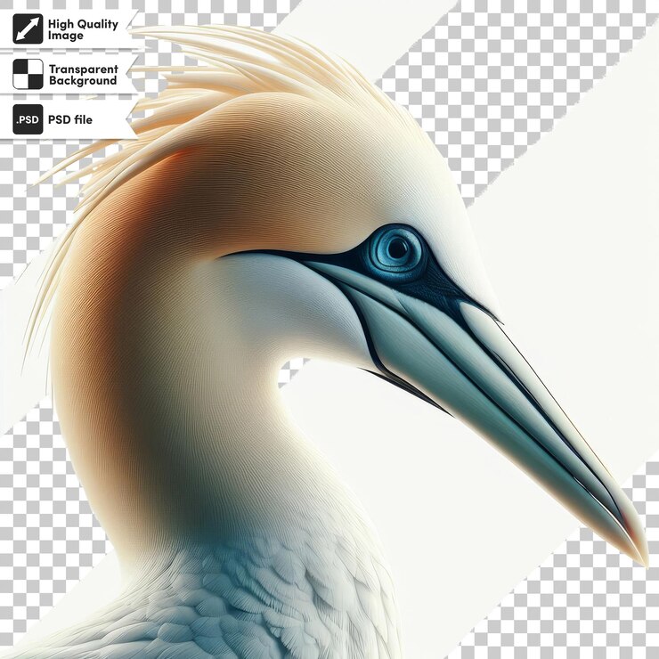 PSD una imagen de un pelícano con una foto de un pájaro en él