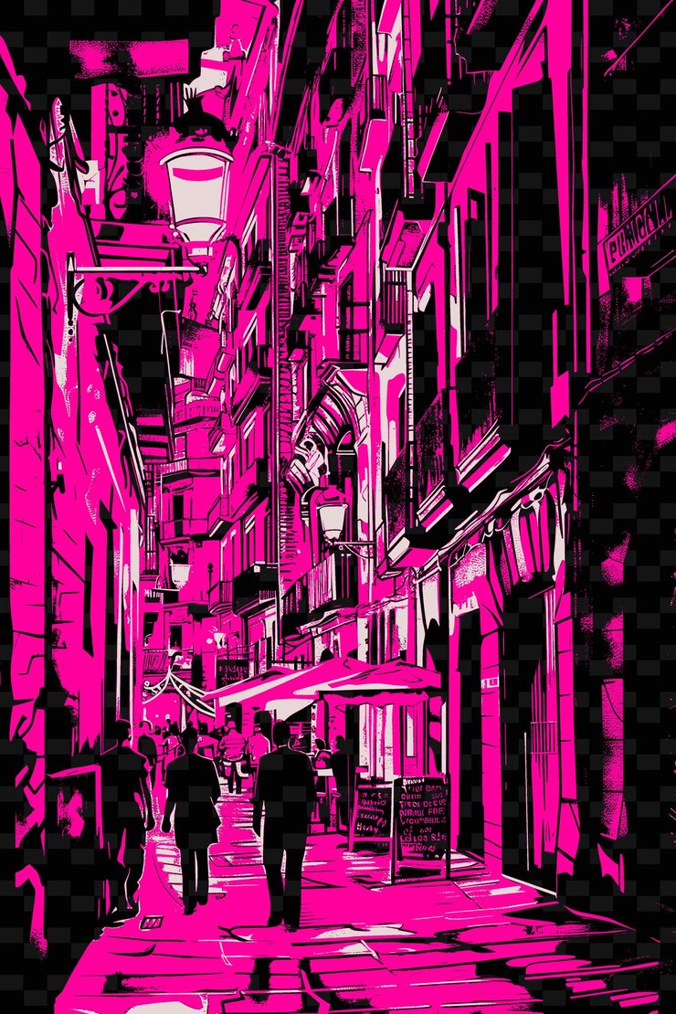 PSD una imagen de personas caminando por una calle con un letrero que dice cita escalera mecánica