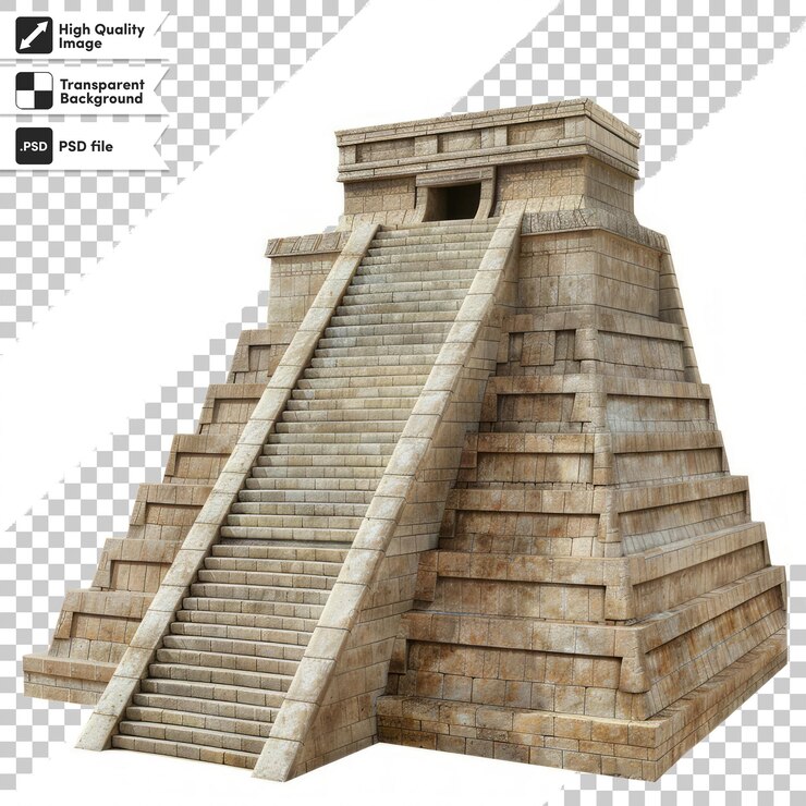 PSD una imagen de una pirámide con la palabra templo en ella