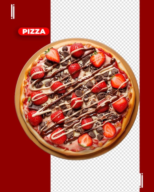 Imagen de pizza dulce psd sin fondo