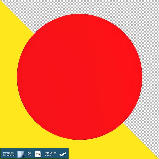 Imagen plana del círculo rojo perfecto fondo transparente blanco png psd