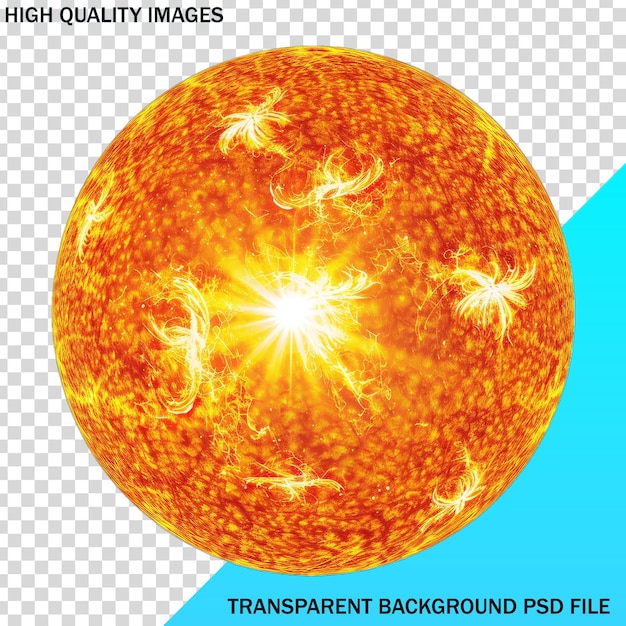 PSD una imagen de un planeta con un sol en él