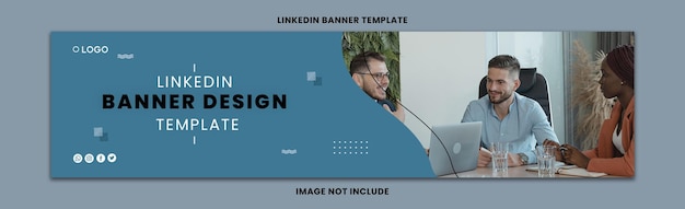 PSD imagen de plantilla de diseño de banner de linkedin free vector illustration stock photos