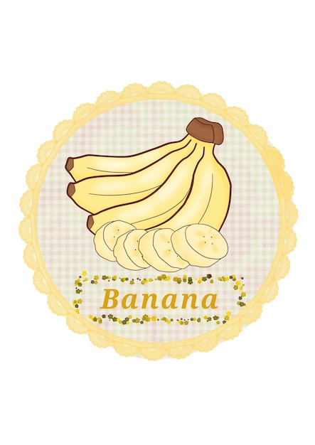 una imagen de plátanos con la palabra plátano en ella