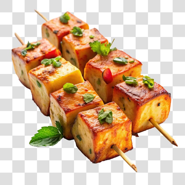 Imagen png 3D de alimentos indios aislados en el fondo transparente