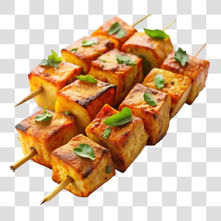 Imagen png 3D de alimentos indios aislados en el fondo transparente