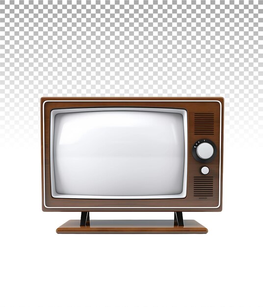 Imagen en png con aislamiento de televisión retro