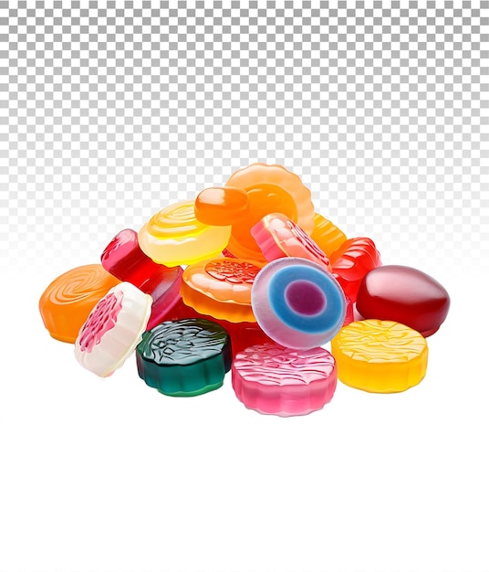 PSD imagen en png de caramelos 3d aislados