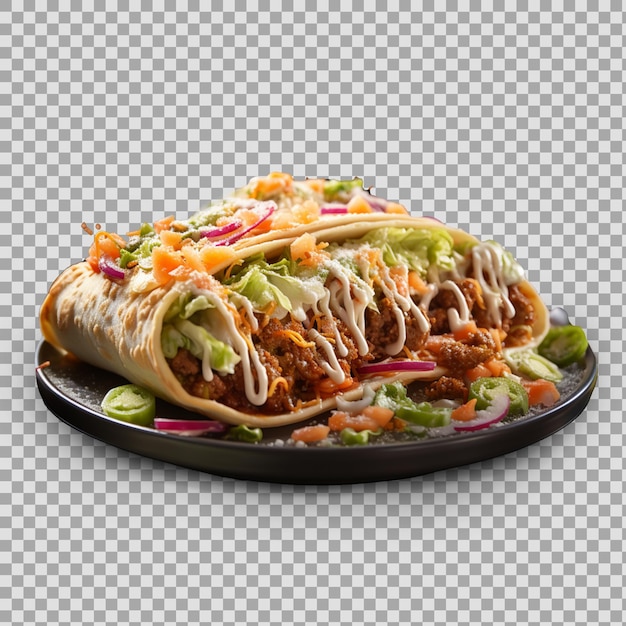 PSD imagen png de comida rápida taco bell