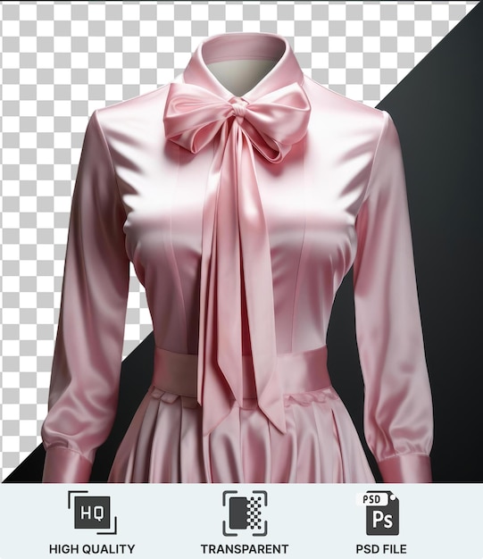 PSD la imagen presenta un vestido blanco con un lazo rosa en el lado izquierdo y un vestido blanco y rosa con un lazo rosa en el lado derecho la leyenda sugiere que el vestido rosa es