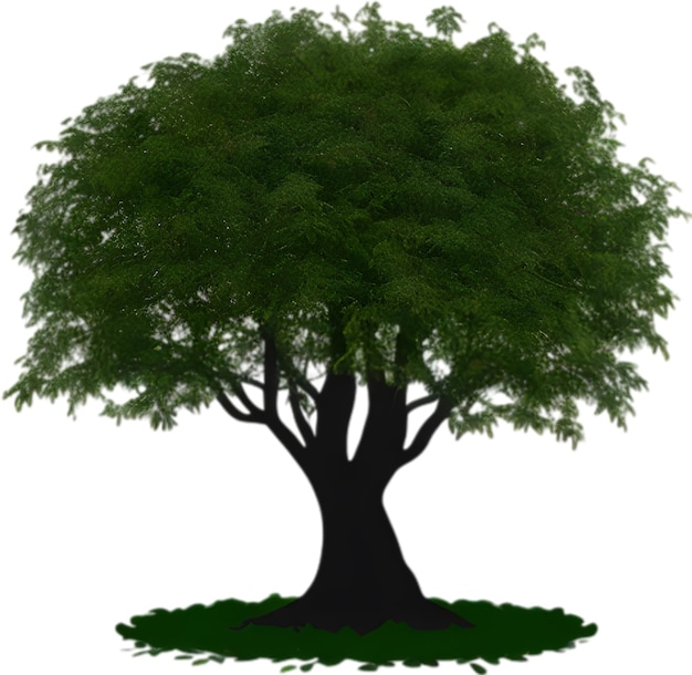 Imagen de primer plano del logotipo del árbol