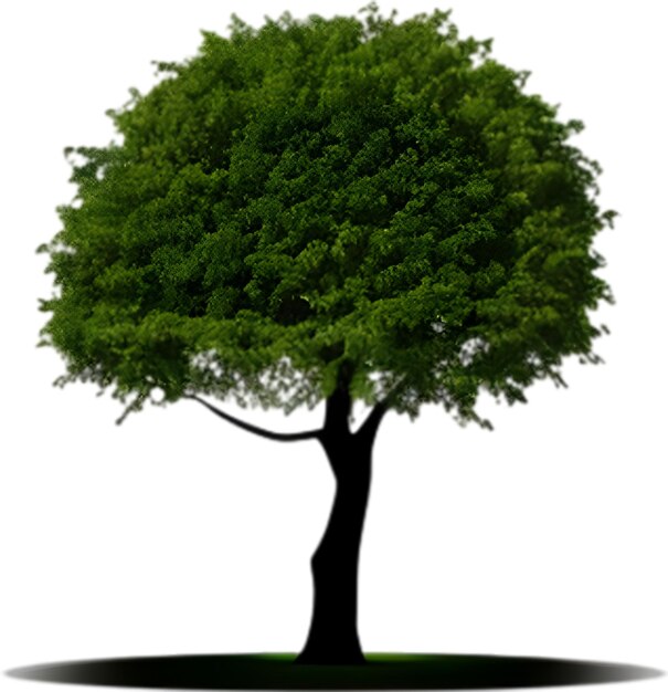 Imagen de primer plano del logotipo del árbol