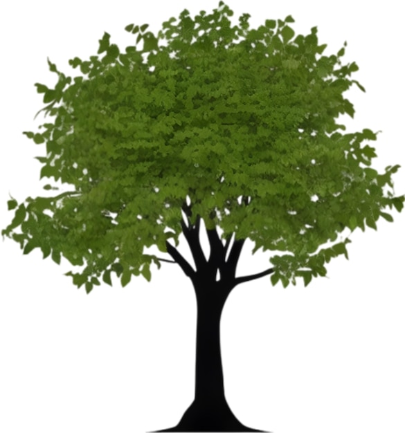 Imagen de primer plano del logotipo del árbol