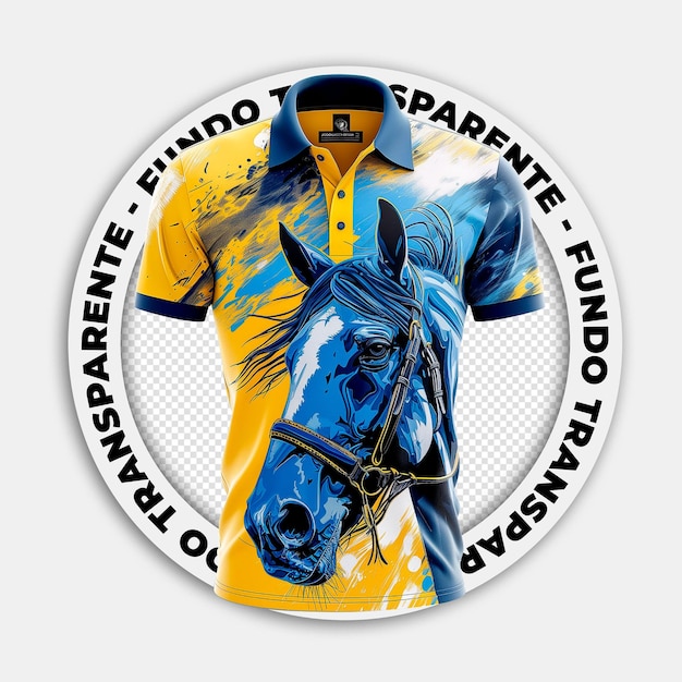 PSD imagen psd sin camiseta de polo de vaquero con fondo