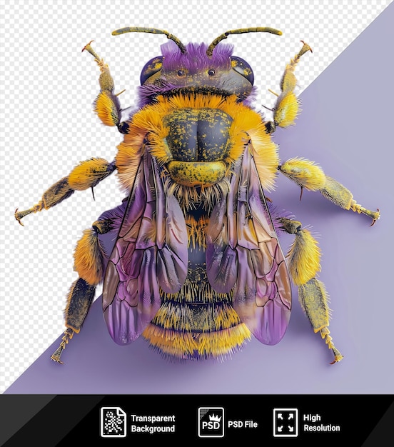 PSD imagen de psd de cerca cortadora de hojas abeja nomia sp ampliación 3 5x png