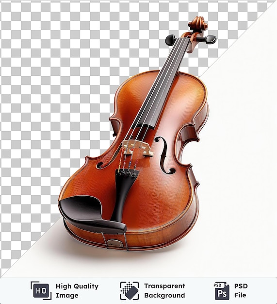 PSD imagen psd fotográfica realista fabricante de violín _ s violín sin fondo