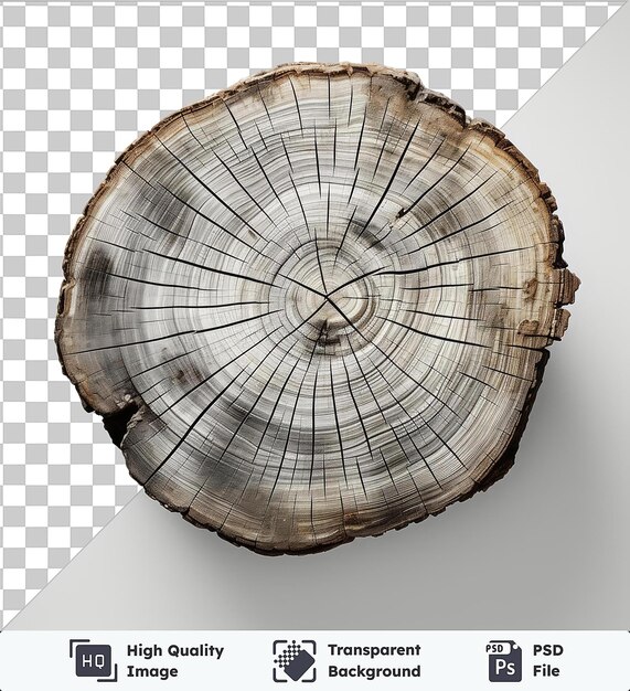 PSD imagen psd transparente fotográfica realista dendrocronólogo _ s anillos de árboles anillos de árbol en un tronco