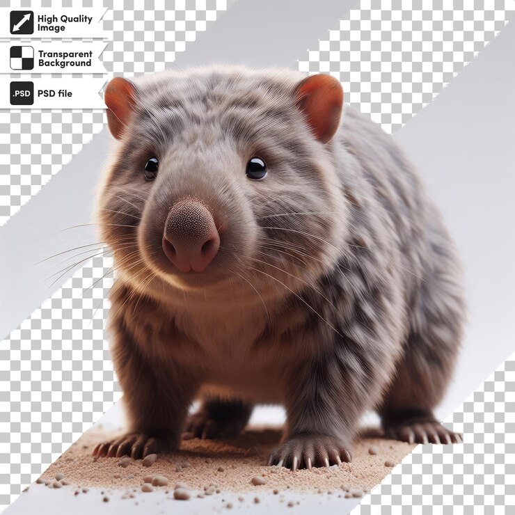 PSD una imagen de una rata con una foto de una rata en ella