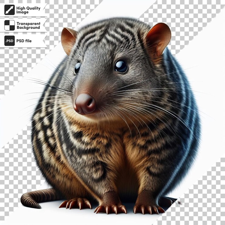 PSD una imagen de una rata con una foto de una rata en ella