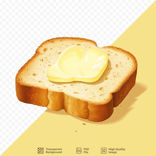 una imagen de una rebanada de pan con un huevo amarillo en ella