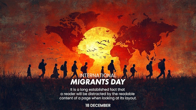 Imagen de las redes sociales para el Día Mundial de la Migración