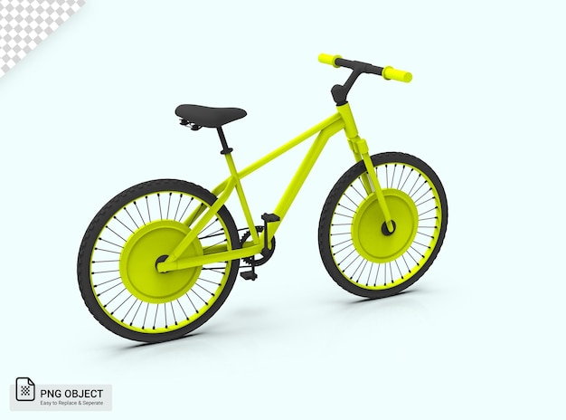 Imagen renderizada en 3D de bicicletas con color cambiable