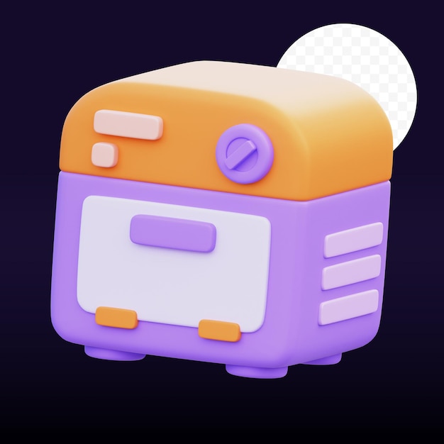 Imagen renderizada 3D del horno