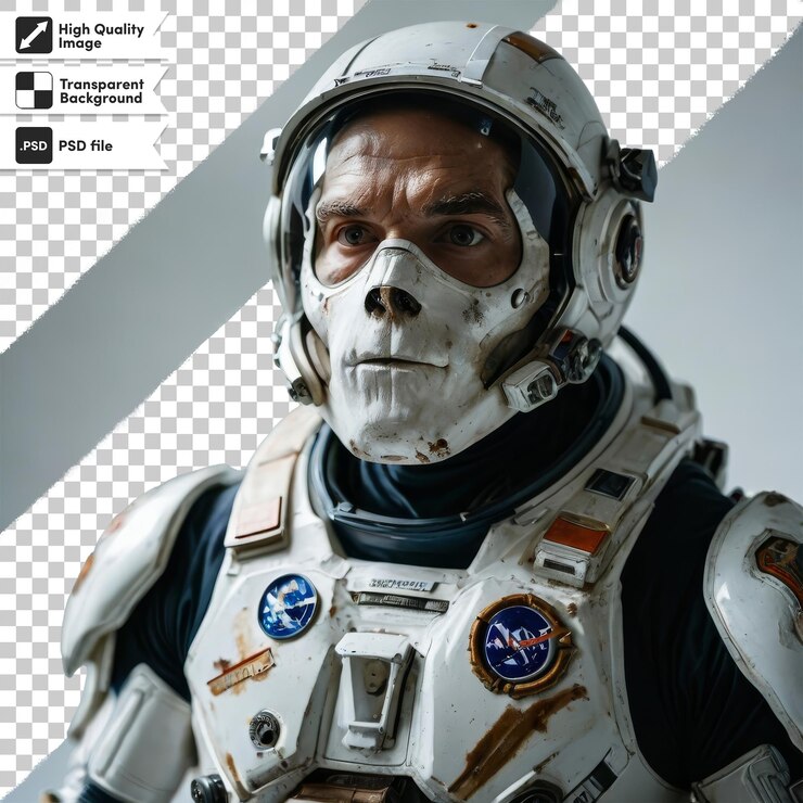 PSD una imagen de un robot que dice misión espacial