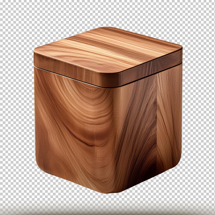 PSD imagen de soporte de productos de madera aislada sobre un fondo transparente