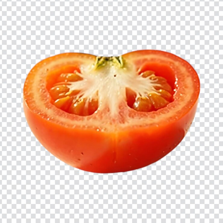 PSD imagen de tomate aislada con fondo transparente