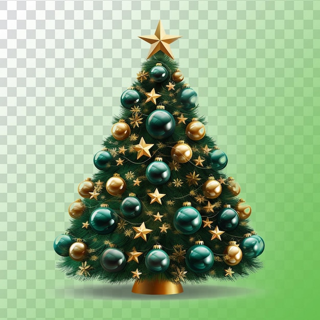 PSD imagen transparente del árbol de navidad en calidad hd