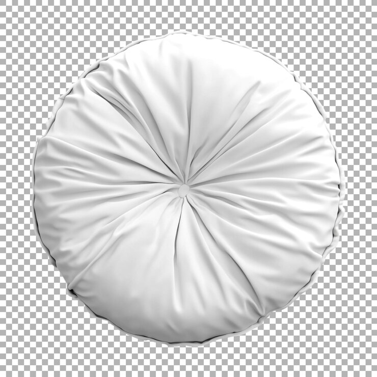 PSD imagen transparente o png de una almohada de terciopelo redondo
