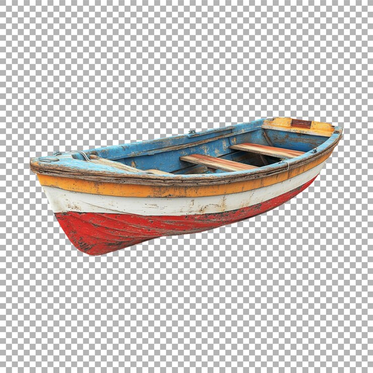 PSD imagen transparente o png de un barco de madera desgastado
