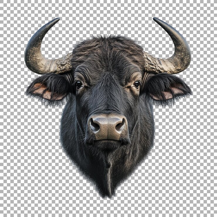 PSD imagen transparente o png de la cabeza de un bisonte