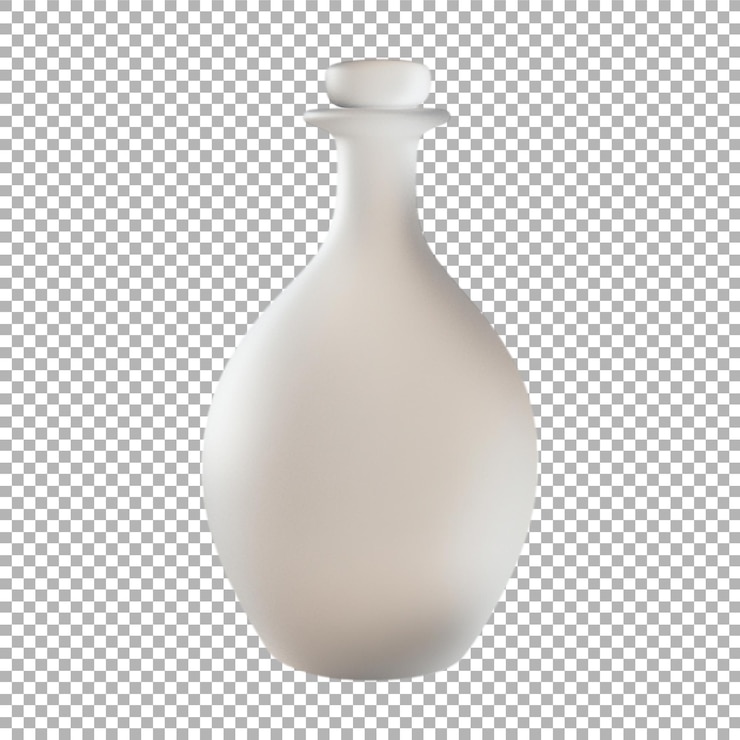 PSD imagen transparente o png de un jarrón de vidrio esmaltado