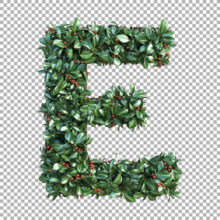 PSD imagen transparente o png de una representación 3d de un alfabeto e hecho de guiño