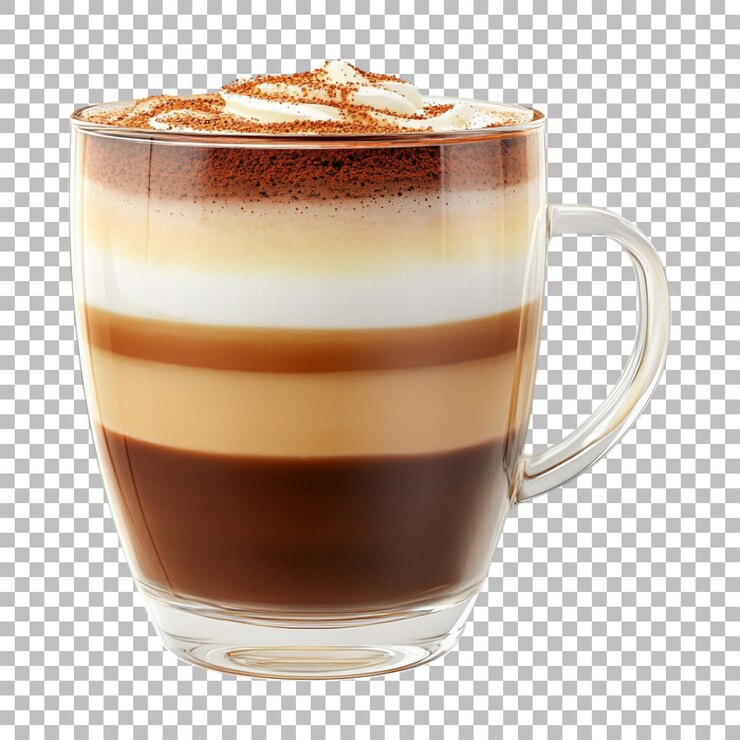 PSD imagen transparente o png de un vaso de café en capas