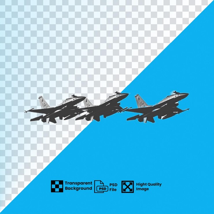 PSD imagen transparente de la silueta del avión en calidad hd