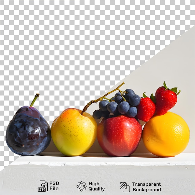 PSD una imagen de una variedad de frutas, incluido un archivo png
