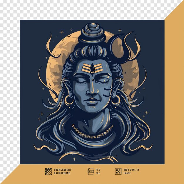 Imagen vectorial del Señor Shiva sin fondo en calidad HD